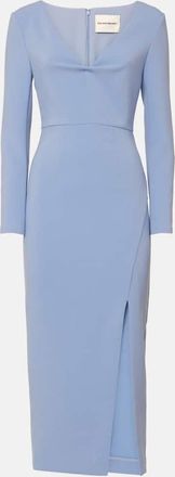 Roland Mouret Draped crepe midi dress