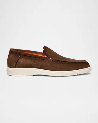 Santoni Men & apos;s Detroit Suede Sneaker Loafers