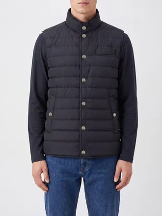Brunello Cucinelli Gilet imbottito in nylon idrorepellente con collo alto