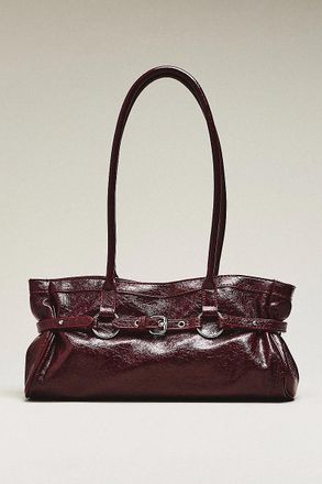 Maeve Faux-Leather Belted Bag
