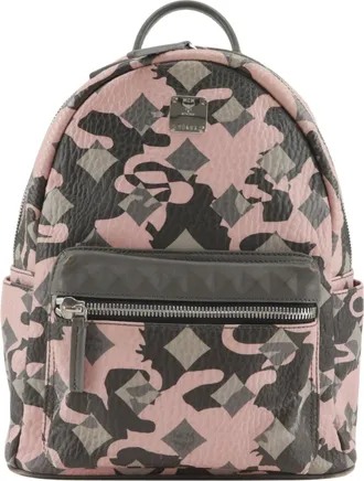 MCM Mcm Pink Leather Backpack (Pre-Owned)