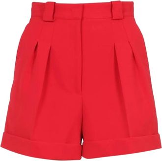 Moschino Shorts met geplooide details - Rood