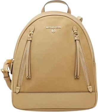 Michael Kors Pre-owned Nylon Backpack - Dames - Vintage Rugzakken - Beige - ONE Size - Nylon - Vintage