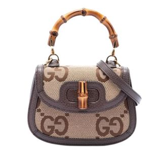 Gucci Pre-owned Mini Satchel - Dames - Pre-owned - Beige - Maat: ONE Size