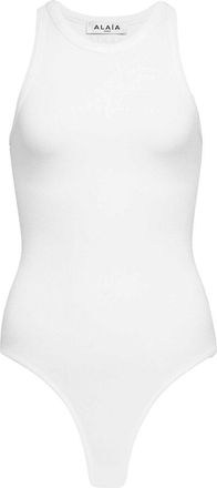 Alaia Body A Canotta In Maglia A Coste Modellante-Donna