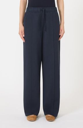 Max Mara Jersey Drawstring Waist Pants in Navy at Nordstrom, Size X-Small