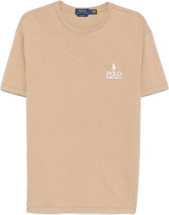 Polo Ralph Lauren Jersey-Ssl-Tsh - Heren - T-shirts - Beige - XL - Tops