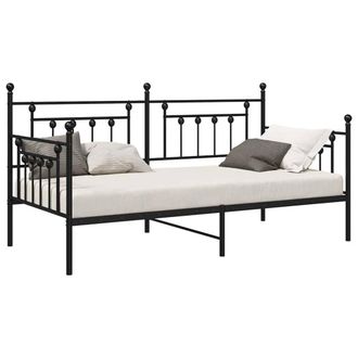 Berkfield Home Stunning Daybed Frame Black 107x203 cm Steel