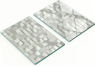 OEM Tableros De Vidrio Duraderos Y Elegantes Con Dise&ntilde;o Geom&eacute;trico 2x40x52 Cm