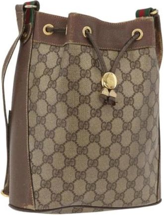 Gucci Pre-owned Bucket Bag - Dames - Vintage Tas - Bruin - ONE Size - Vintage