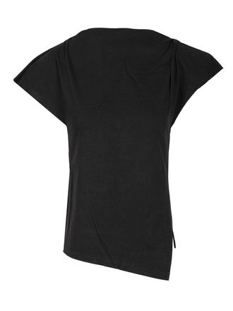 Isabel Marant Sebani Asymmetrical T-Shirt Top Nero-Donna