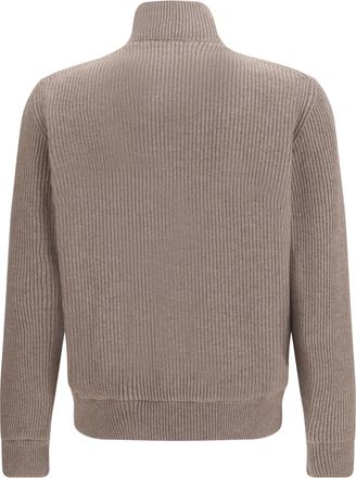 Brunello Cucinelli Mens Suede Jacket Marmo+nocciola Calf Leather Bos Taurus
