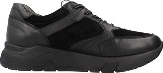 Stonefly Casual Sneakers van Leer en Velours - Heren - Sneakers - Zwart - 44 EU - Leer - Schoenen