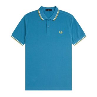 Fred Perry Heren, Tops, Blauw, Maat: S Katoen