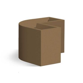 Monacis Monacis - Jardinera Angular De Resina 80x35 Cm Mod. Flowerpot Angular Bronce