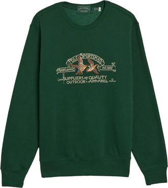 Polo Ralph Lauren logo-embroidered sweatshirt - men - Cotton - M - Green