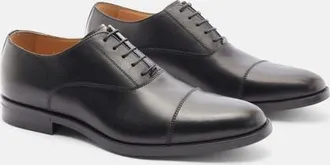 Scarosso Cesare Oxfords in Black Calf at Nordstrom, Size 40.5