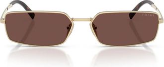 Prada Sunglasses Pra60 S Zvn80 T Pale Gold/Chocolate Black Women