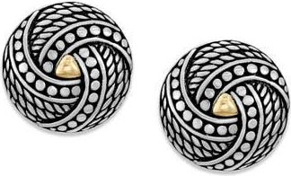 Samuel B. Balinese Dot Stud Earrings in Silver And Gold at Nordstrom Rack