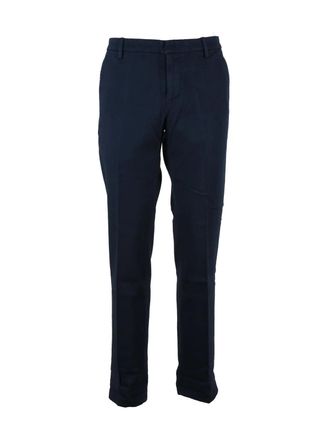 Dondup Blue Spiritissimo Tailored Stretch Cotton Trousers