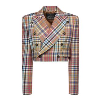 Vivienne Westwood Blazers, female, Multicolor, Size: S Cut-Off Blazer