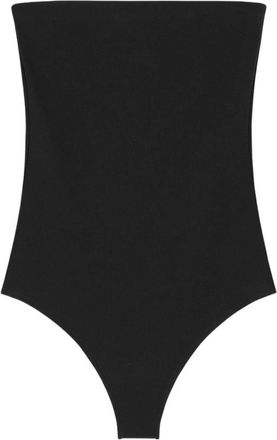 Courr&egrave;ges Bustier Lingerie Jersey Bodysuit - Dames - Bodies - Zwart - M - Tops