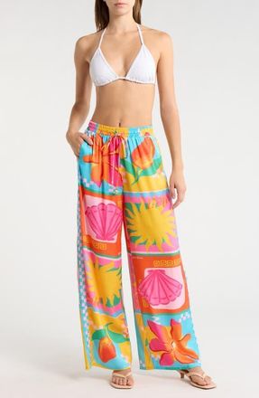 Kulani Kinis Drawstring Cover-Up Resort Pants in Sunkissed Coast at Nordstrom, Size X-Large