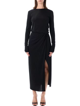 Andamane Gia Fluid Draped Maxi Dress