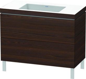 Duravit Lavabo Para Muebles Duravit L-cube C-bonded Con Base Sobre El