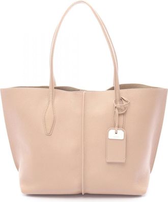 Tod's Pink Leather Handbag Tote Bag (Pre-Owned)