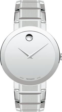 Movado Sapphire Bracelet Watch, 39mm in Silver at Nordstrom