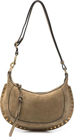 Isabel Marant Oskan Moon shoulder bag - women - Calf Suede/Polyamide/Polyurethane - One Size - Green