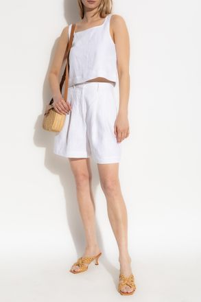 Possé Linen Shorts, Womens, White
