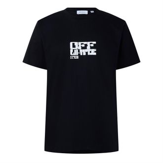 Off-white Off White Heren Slim T-shirt in katoen (Zwart)