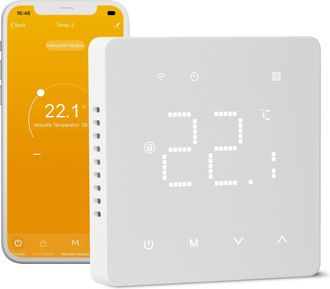 OEM Termostato Para Suelo Radiante Por Agua, Termostato Digital Wifi Para Suelo Radiante, Programaci&oacute;n Diaria, Termostatos Inteligentes Wifi, Compatible C