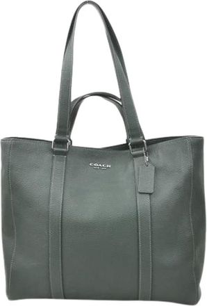 Coach Vintage, unisex, Groen, ONE Size, Leer, Pre-owned Tote Bag