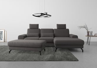 Sit&more Ecksofa »Cinturo L-Form« inklusive Sitztiefenverstellung und Federkern, Sitzhöhe 45 cm