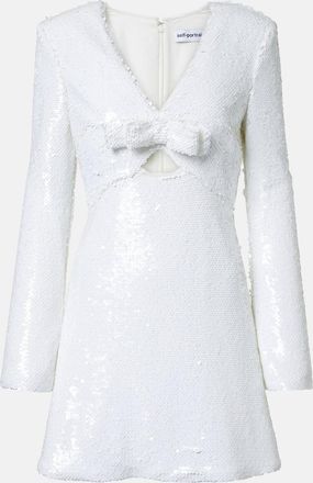 Self Portrait Abito corto con paillettes