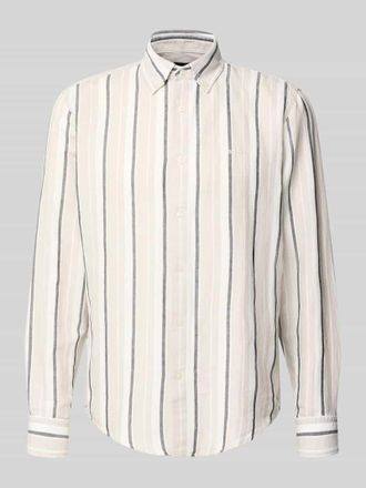 Boss Orange by Hugo Boss BOSS Orange Regular Fit Freizeithemd aus Leinen-Baumwoll-Mix Modell RICOPLUS_M in Sand, Gr&ouml;&szlig;e XXXL