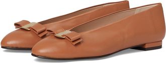 French Sole Orbit Womens Flat Shoes Cognac : 6.5 M, Leather