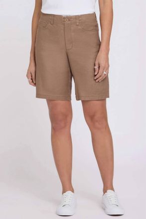 NYDJ Five-Pocket Bermuda Shorts In Toasted Coconut