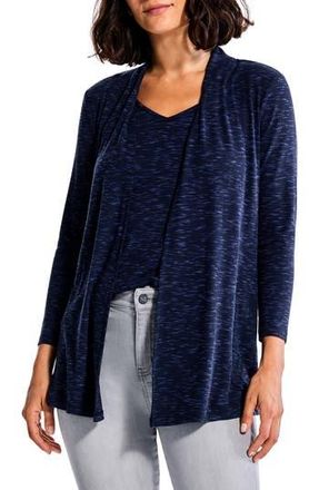 Nic+Zoe Drapey Rib Cardigan in Dark Indigo at Nordstrom Rack, Size X-Small