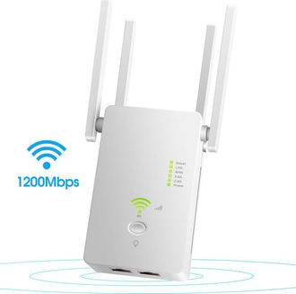 OEM El Amplificador De Se&ntilde;al Extensor De Alcance Wifi Cubre Hasta 2640 Pies Cuadrados Y 25 Dispositivos, Repetidor Wifi De Doble Banda De Hasta 1200 Mbps 