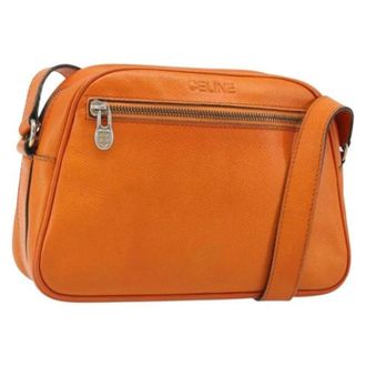 Celine Pre-owned Cross Body Bags, female, Orange, Size: ONE SIZE Pre-owned Vintage Shoulder Bag