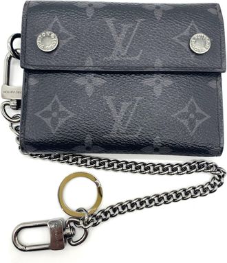 Louis Vuitton Monogram Eclipse Monogram Eclipse Monogram Eclipse Wallet (Tri-Fold) (Pre-Owned)