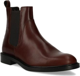 Vagabond 30 mm leren laarzen met elastisch vlak - Bruin