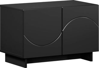 vidaXL Soporte De Tv 60 X 34.5 X 40 Cm Negro Madera De Ingenier&iacute;a Vidaxl