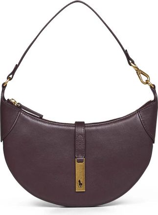 Polo Ralph Lauren ID Small Shoulder Bag - Dames - Schoudertassen - Paars - ONE Size - Leer - Tassen