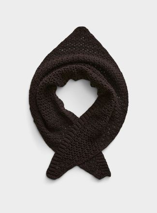 Le 31 Mens Crocheted triangle scarf