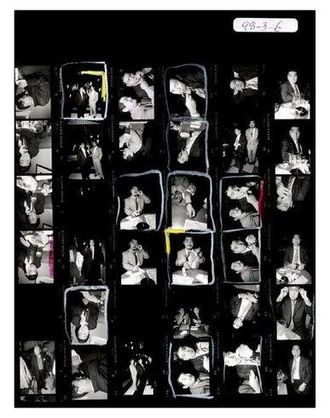 MAGNUM PHOTOS Magnum Contact Sheets & Bruce Gilden Print
